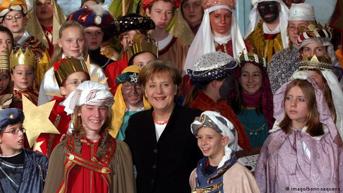 Deutschland Sternsinger bei Merkel