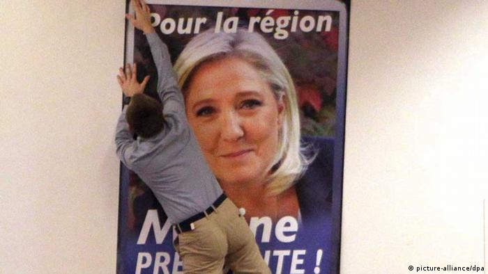 Frankreich: Wahlkampf für Marine Le Pen (picture-alliance/dpa)