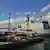 Dschibuti spanisches Kriegsschiff im Hafen