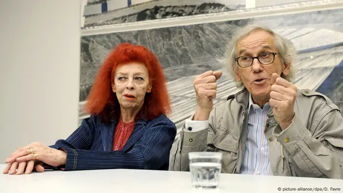 Christo und Jeanne-Claude Künstler (c) dpa - Bildfunk+++ Copyright: picture-alliance/dpa/D. Favre