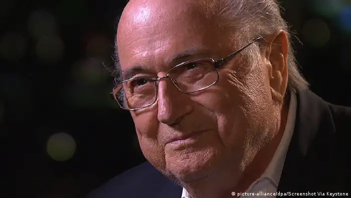 FIFA President Sepp Blatter im TV Interview