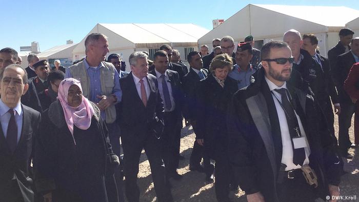 Flüchtlingslager Amman Jordanien Joachim Gauck 
