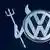 Deutschland VW Logo als Täufelchen Symbolbild Abgas-Skandal