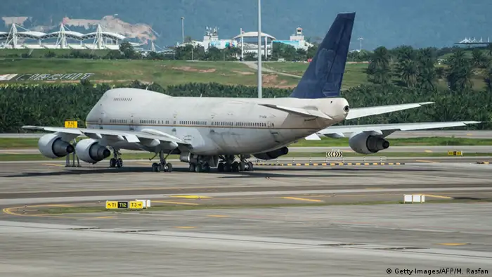 Malaysia Herrenlose Flugzeuge Typ Boeing 747 am Flughafen Kuala Lumpur