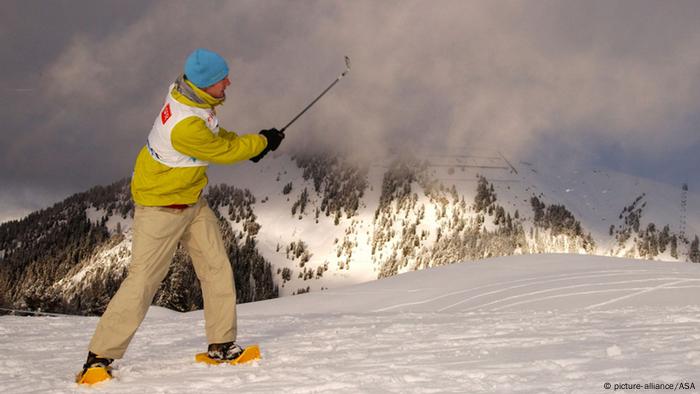 Golf in the snow