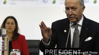 fabius paris klimagipfel außenminister frankreich COP21 le bourget