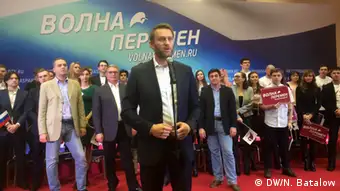 Russland Forum der demokratischen Koalition in Moskau Alexei Nawalny