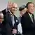 Fabius (c) estuvo acompañado por el jefe del Estado francés, François Hollande (der.), y el secretario general de Naciones Unidas, Ban Ki-moon (izq.).