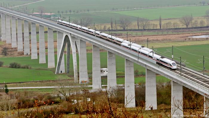 Deutschland ICE-Trasse Erfurt-Leipzig