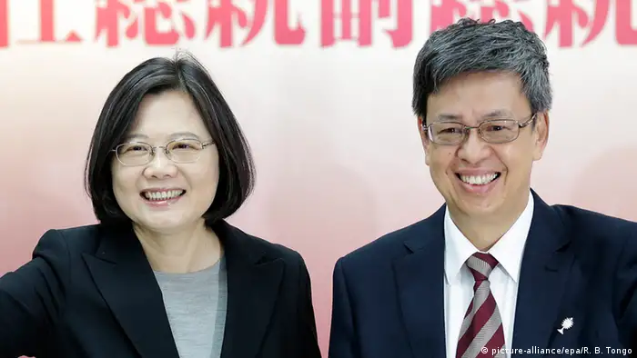 Taiwan Präsidentschaftswahl Kandidaten Tsai Ing-wen und Chen Chien-jen