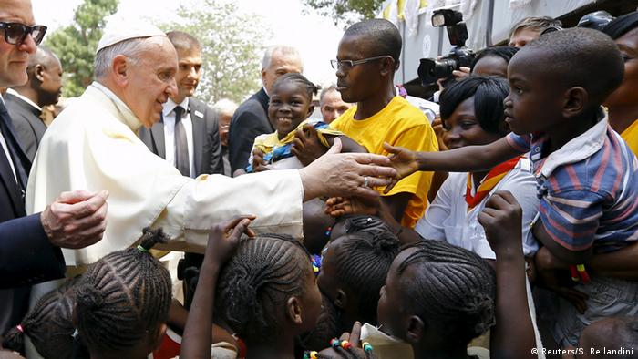 Zentralfrikianische Republik Papst Franziskus Flüchtlinge in Bangui