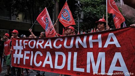 Brasilien Proteste gegen Eduardo Cunha Parlamenstpräsident