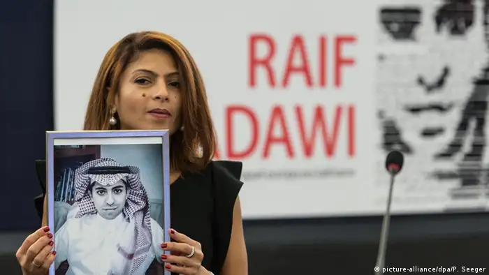EP verleiht den Sacharow-Pres an Raif Badawi Ensaf Haidar