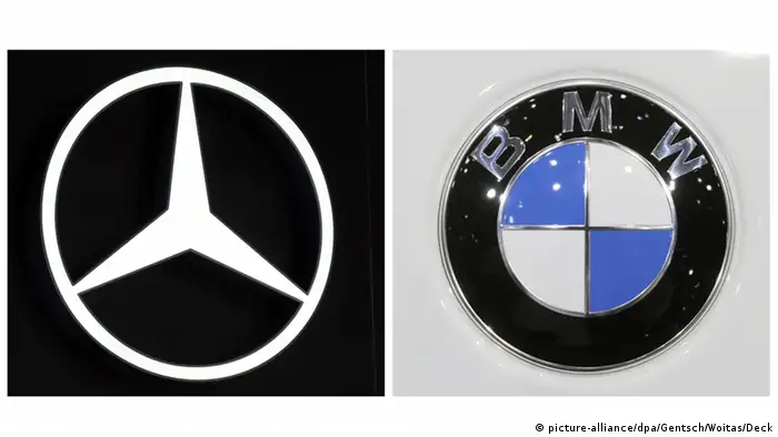 Deutschland Mercedes und BMW Logos Kombobild