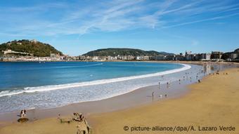 Der Strand La Concha in San Sebastian, Foto: Ana Lázaro Verde/dpa
