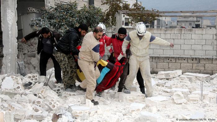 Syrien Russische Luftangriffe (picture-alliance/AA/M. Khder)