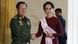 Myanmar Treffen Min Aung Hlaing und Aung San Suu Kyi Myanmar Treffen Min Aung Hlaing und Aung San Suu Kyi