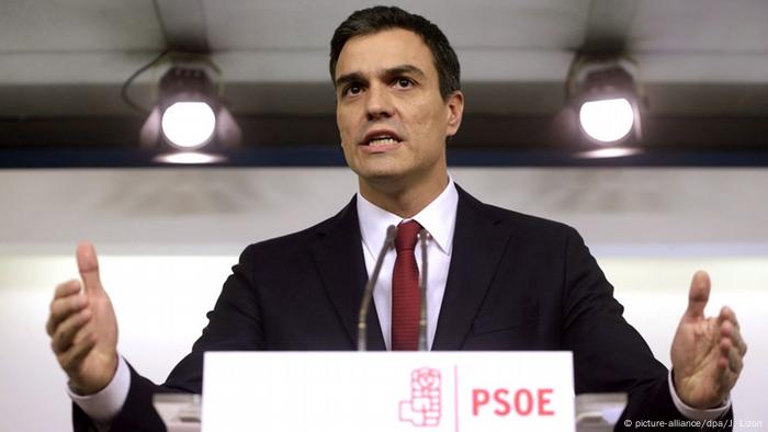 Spanien Generalsekretär PSOE Pedro Sanchez