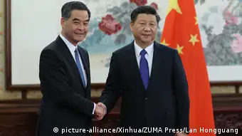 China Premierminister Li Keqiang & Hongkong Leung Chun-ying