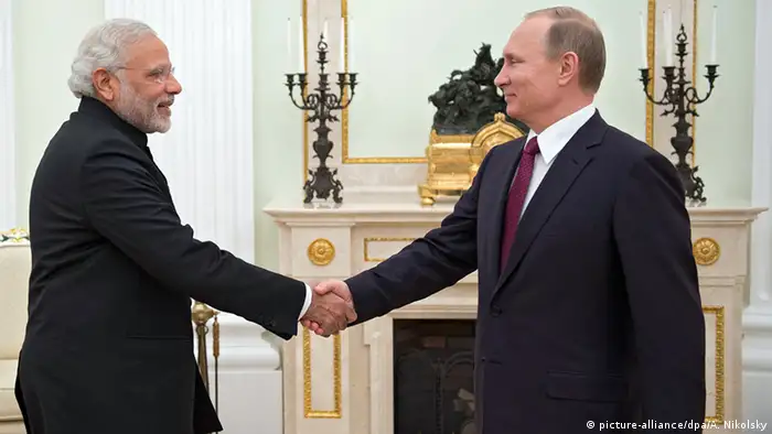 Moskau Russland Wladimir Putin Narendra Modi Kreml