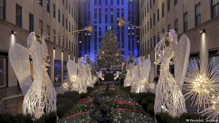 New York Rockefeller Center Weihnachtsbaum
