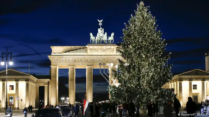 Berlin Brandenburger Tor Weihnachtsbaum