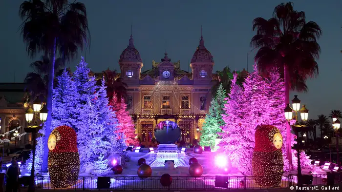 Monaco Monte Carlo Casino Weihnachtsbaum