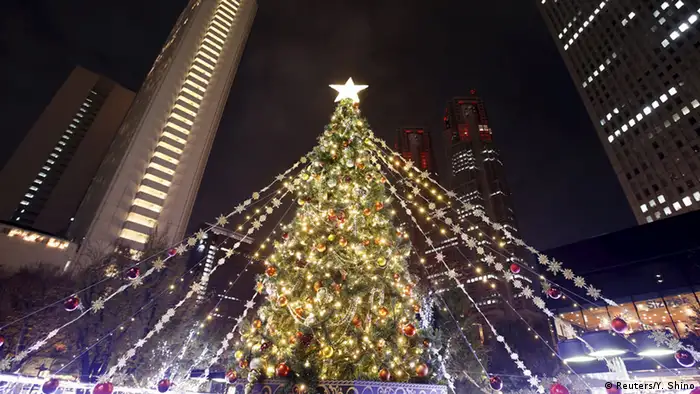 Tokio Shinjuku Weihnachtsbaum, Foto: Reuters/Y. Shino