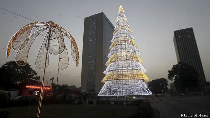 Elfenbeinküste Abidjan Weihnachtsbaum