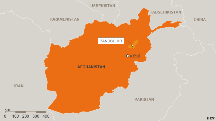 Karte Afghanistan Provinz Pandschir Deutsch