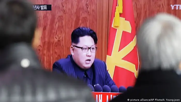 Nordkorea Präsident Kim Jong-un Neujahrsgespräch