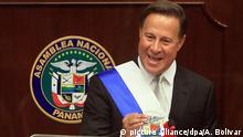 2.1.2016 Panama President Juan Carlos Varela speaks during Panama's National Assembly in Panama City, Panama, on 2 January 2016. Varela announced that the inauguration of the expansion of the Panama Canal will take place next May. EFE/Alejandro Bolivar picture alliance/dpa/A. Bolivar