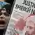 In Großbritannien protestieren Frauen gegen die Hinrichtung von Scheich Nimr Al-Nimr in Saudi Arabien und halten Plakate mit seinem Konterfei hoch. (Foto: REUTERS/Toby Melville)