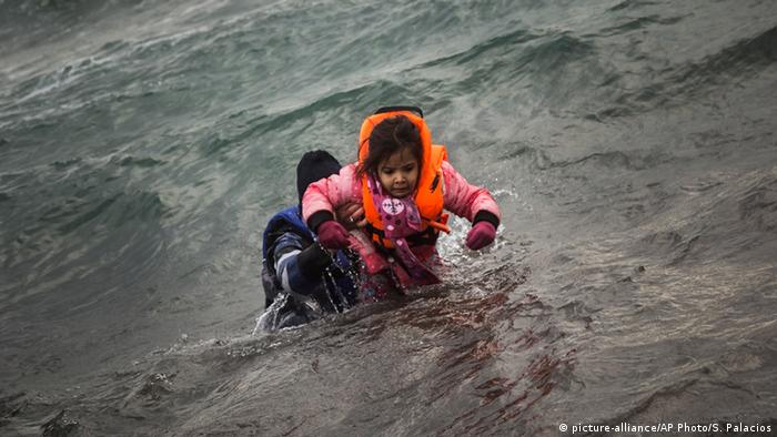 Griechenland Flüchtlinge bei Lesbos