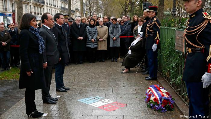 Frankreich Hollande enthüllt Gedenktafel für den ermordeten Polizisten Ahmed Merabet in Paris