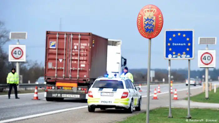 Deutsch-Dänischer Grenzübergang Froslev Grenzkontrollen
