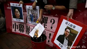 Hongkong Demonstration Lee Bo Verschwinden