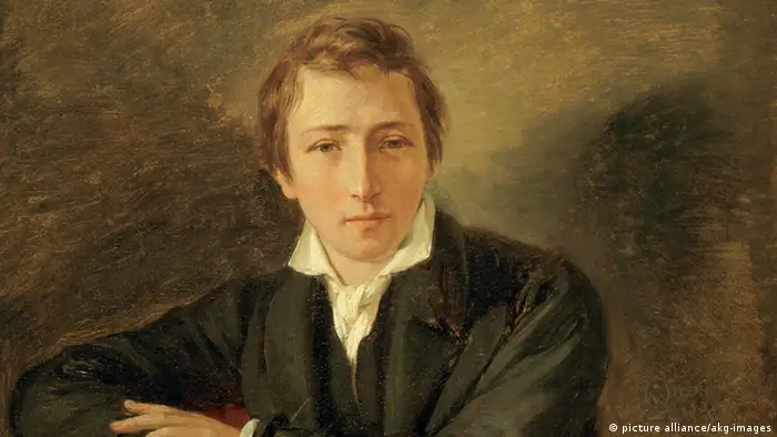 Gemälde Heinrich Heine von Oppenheim Ausschnitt