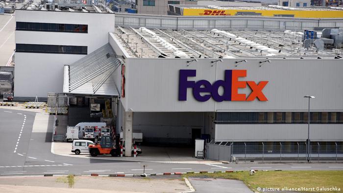 Das Frachtzentrum des US-Paketdienstes FedEx