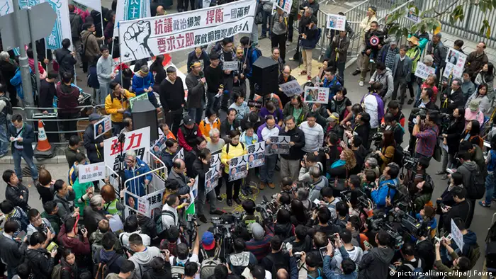 Protest Demonstranten Hongkong