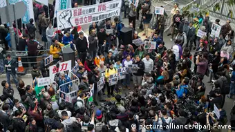 Protest Demonstranten Hongkong