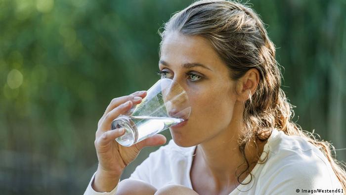 It is recommended to drink about two liters of water and fluids per day