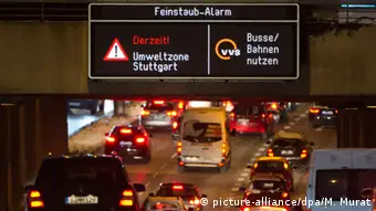 Deutschland Feinstaub-Alarm in Stuttgart