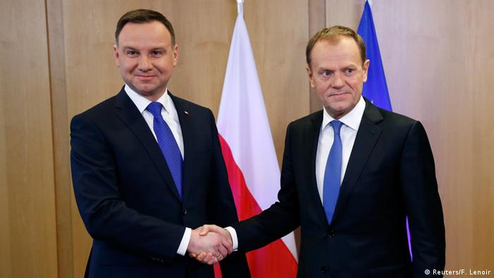EU Polen Duda bei Tusk 