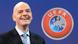 FIFA-Präsidentschaftskandidat Gianni Infantino vor UEFA-Logo (Foto: EPA/LAURENT GILLIERON) FIFA-Präsidentschaftskandidat Gianni Infantino vor UEFA-Logo (Foto: EPA/LAURENT GILLIERON)