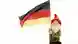 Gartenzwerg mit Deutschlandflagge