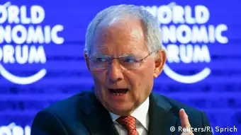 Schweiz Davos Weltwirtschaftsforum 2016 Wolfgang Schäuble