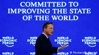 Schweiz Weltwirtschaftsforum 2016 Davos David Cameron