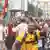 Demonstration für politischen Aktivisten Nwannekaenyi Nnamdi Kenny Okwu Kanu