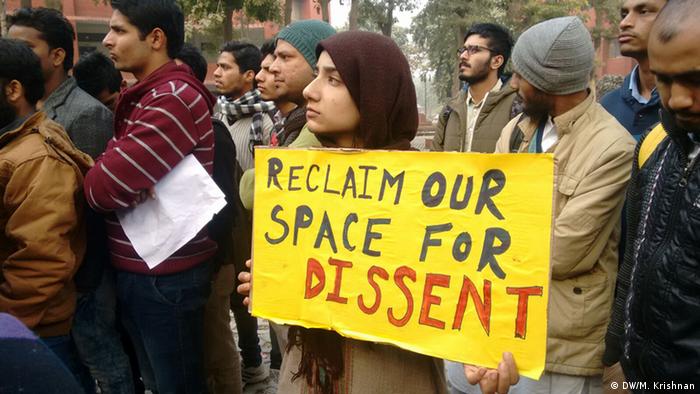 Indien Proteste von Studenten (DW/M. Krishnan)